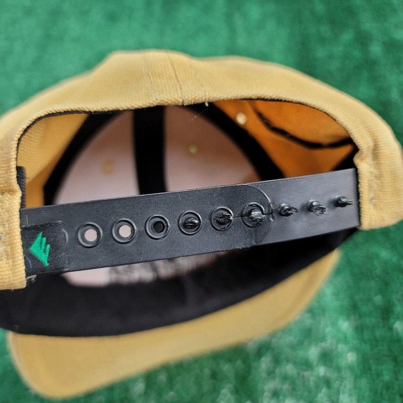 Vintage Emerica Hat Cap Adult Adjustable Yellow Snapback Spellout Skateboard - Picture 10 of 13